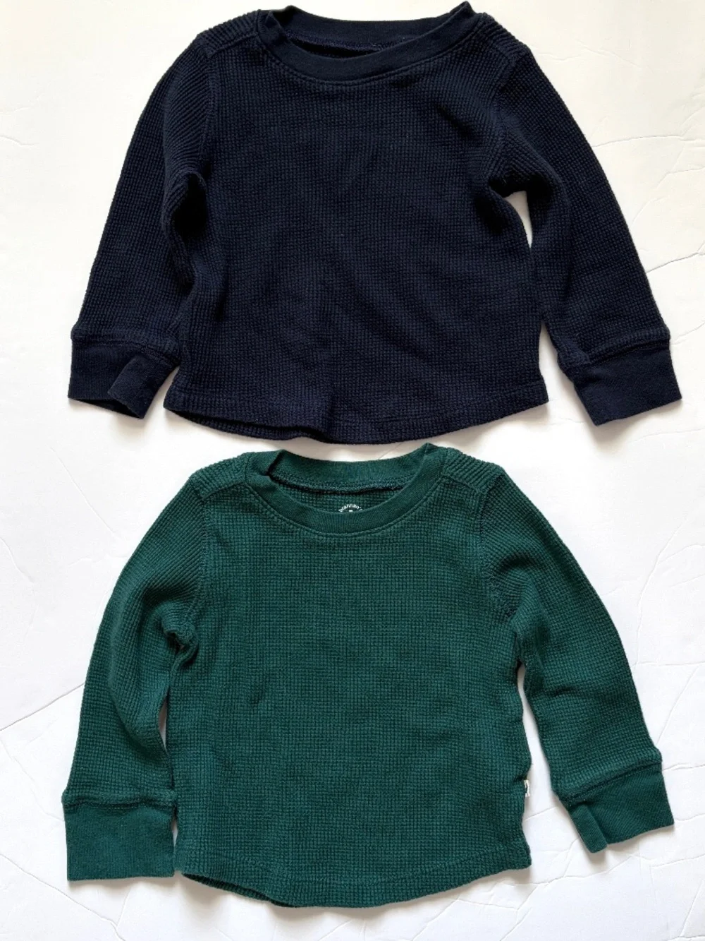 Baby Gap Brannan’s Favorites Navy Green Thermal Long Sleeve Shirt Size 12-18M
